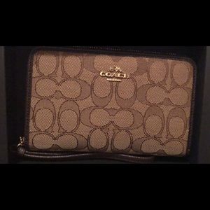 authentic coach wallet